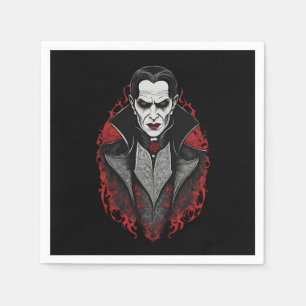 Halloween 9 vampire, scary monster, horror,  napkin