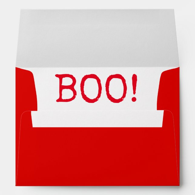 Halloween A7 Greeting Card Envelope/BOO! Envelope (Back (Bottom))