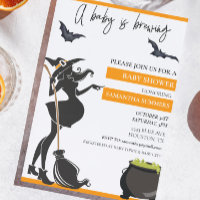 Halloween A Baby Is Brewing Witch Modern