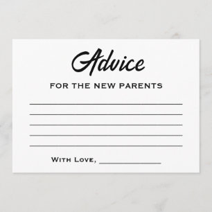 Halloween A Little Boo Is Almost Due Baby Shower Advice Card