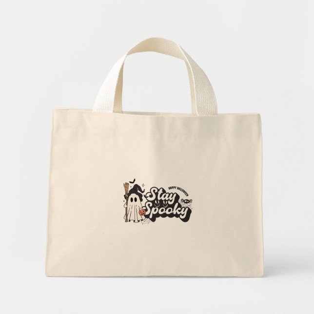 Halloween, a time for terror mini tote bag (Front)