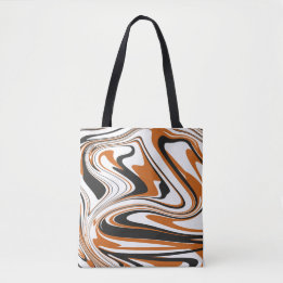 Halloween Abstract Artistic Pattern Tote Bag