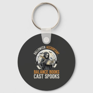 Halloween Accountant After Dark Key Ring