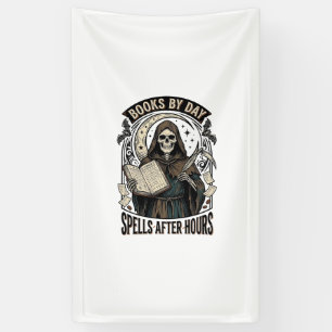 Halloween Accountant Witch Vintage Reaper Design_1 Banner