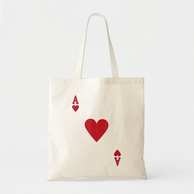 Halloween Ace of Hearts Costume Men Women Tote Bag (Front)