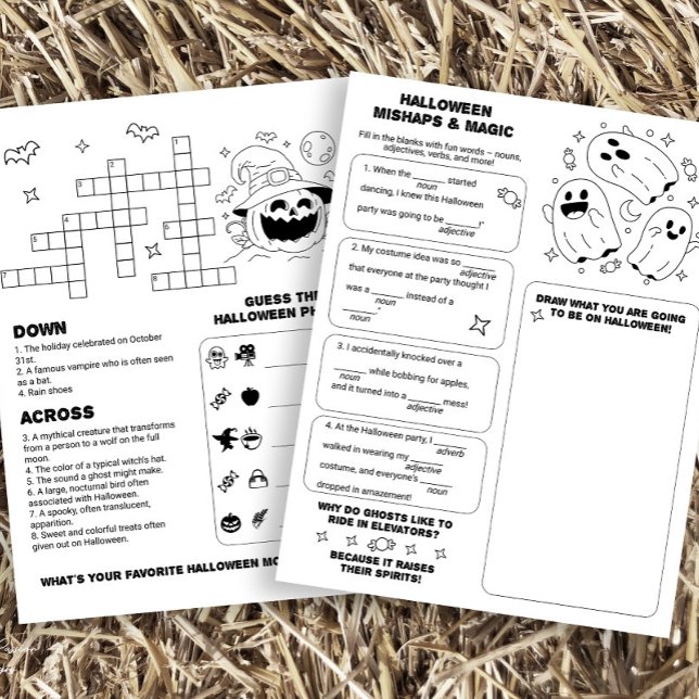 Halloween Activity Worksheet for Kids Flyer (Creator Uploaded)