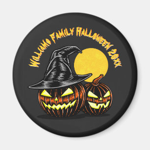 Halloween Add Family Name Year Customise Magnet