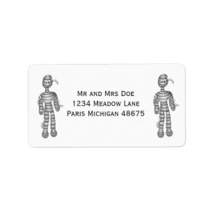 Halloween Address Labels/Mummies Label