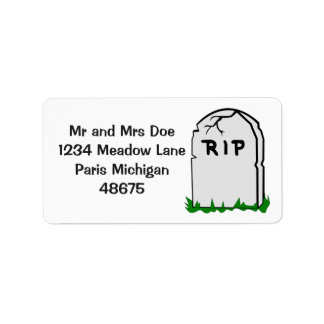 Halloween Address Labels/Tombstone Label