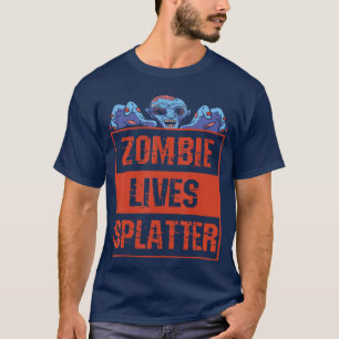 Halloween Adult Horror Costume Funny Zombie Splatt T-Shirt