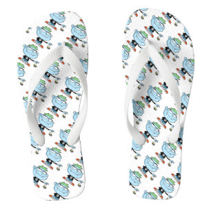 Halloween Adult, Wide Strap Flip Flops/Monster Thongs