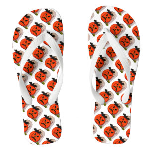 Halloween Adult, Wide Strap Flip Flops/RIP Thongs