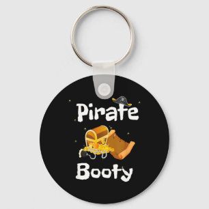 Halloween Adults Pirate Booty Gold and Treasure Key Ring