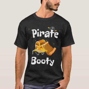 Halloween Adults Pirate Booty Gold and Treasure T-Shirt