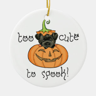 Halloween Affenpinscher Ceramic Ornament