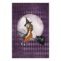 Halloween Alice in Wonderland Cheshire Cat Moon