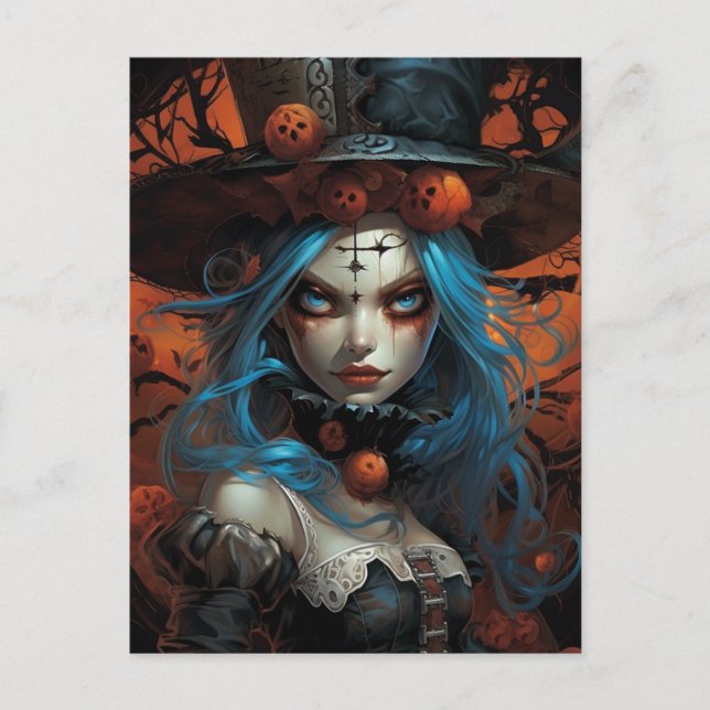 Halloween Alice Postcard (Front)