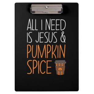 Halloween All I Need Is Jesus And Pumpkin Birthday Clipboard