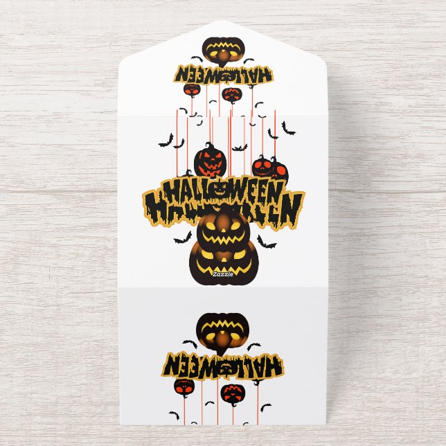 Halloween  all in one invitation (Outside)