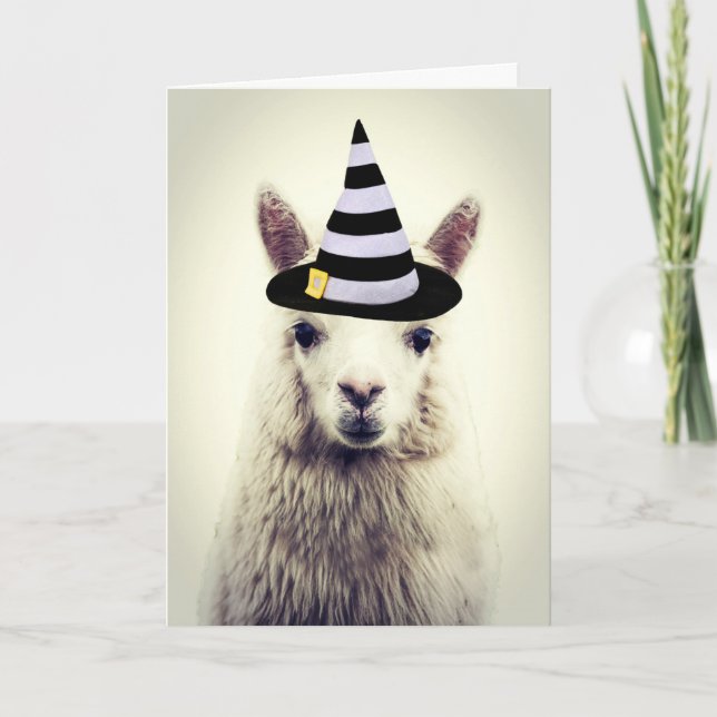 Halloween Alpaca Card (Front)