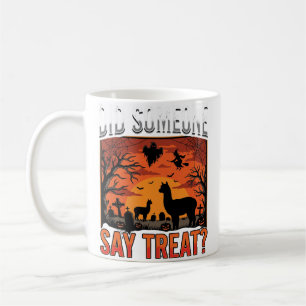 Halloween Alpaca Graveyard Did Someone Say Treat D Coffee Mug