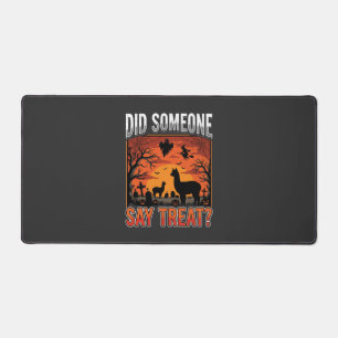 Halloween Alpaca Graveyard Did Someone Say Treat D Desk Mat