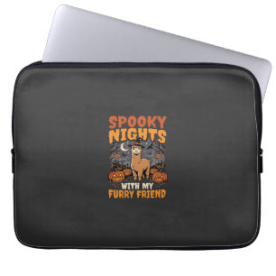 Halloween Alpaca Night Laptop Sleeve