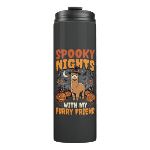 Halloween Alpaca Night Thermal Tumbler