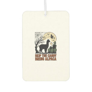 Halloween Alpaca Shirt Cute Spooky Vintage Animal Car Air Freshener