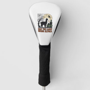 Halloween Alpaca Shirt Cute Spooky Vintage Animal  Golf Head Cover