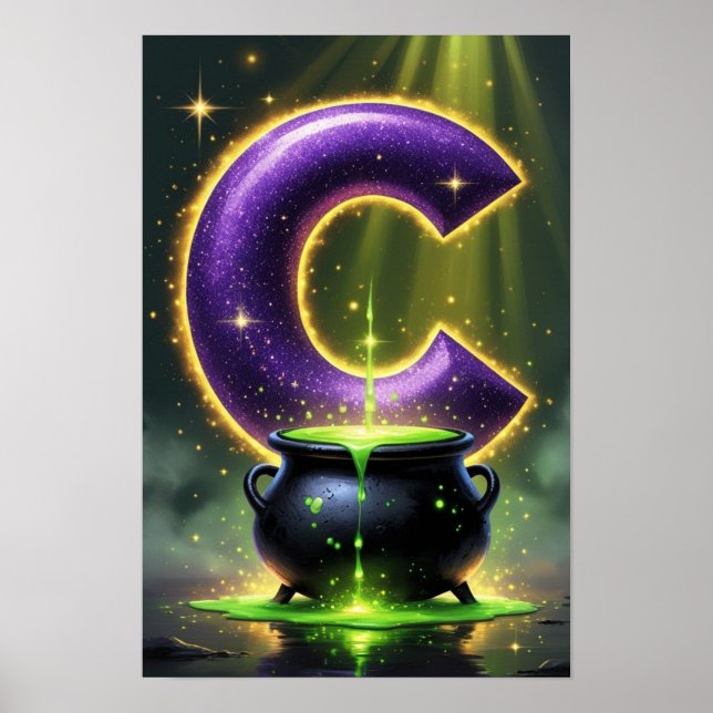 Halloween Alphabet Kids ABC Letter C Poster (Front)