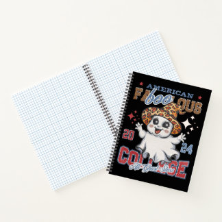 HALLOWEEN AMERICAN FA-BOO-LOUS COLLEGE GHOST NOTEBOOK