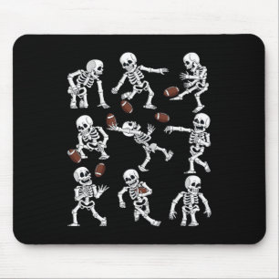 Halloween American Football Skeletons Funny Men Bo Mouse Pad