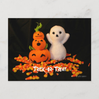 Halloween Amigurumi Post Card