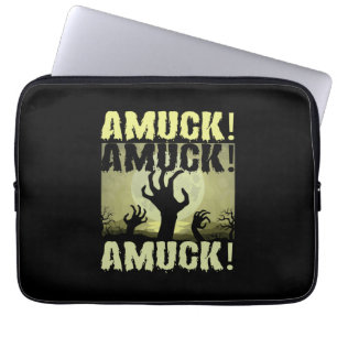 Halloween Amuck Amuck Halloween Birthday Laptop Sleeve