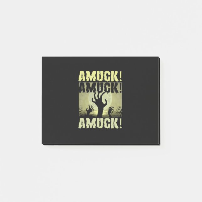 Halloween Amuck Amuck Halloween Birthday Post-it Notes (Front)