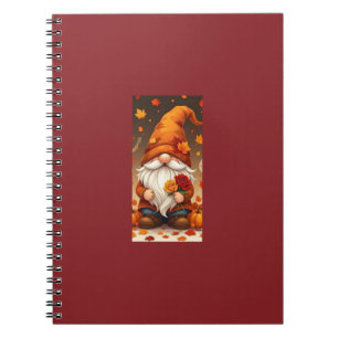 halloween and autumn greetings card notebook