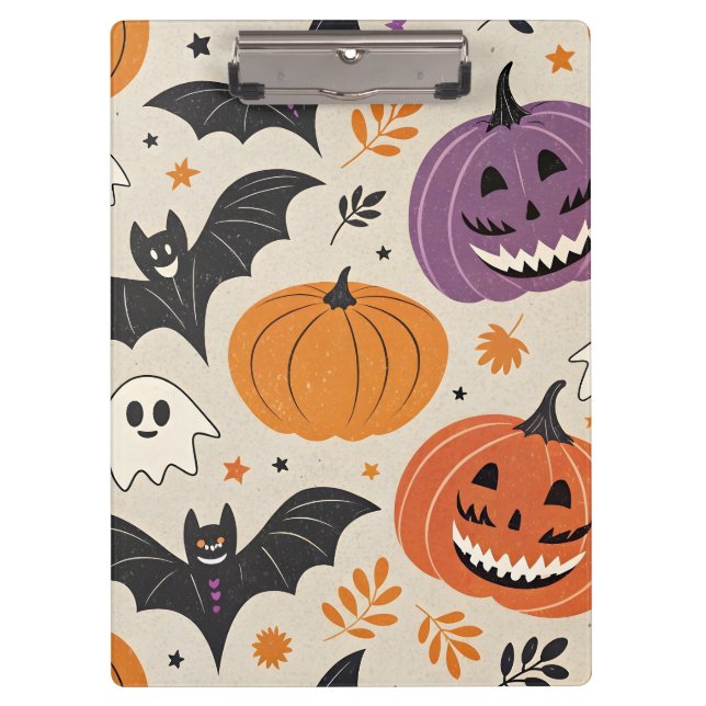 Halloween and autumn pattern   clipboard (Front)