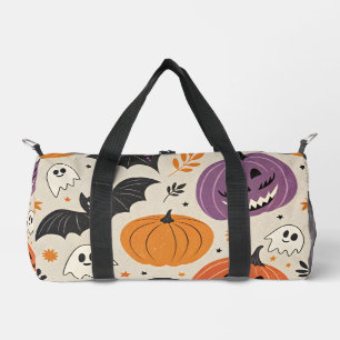 Halloween and autumn pattern duffle bag