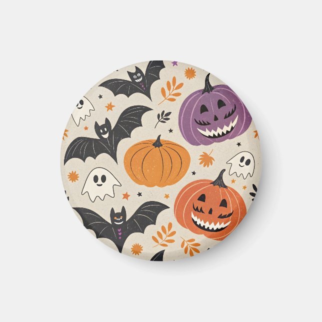 Halloween and autumn pattern   magnet (Front)