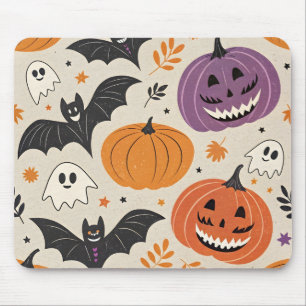 Halloween and autumn pattern mouse pad