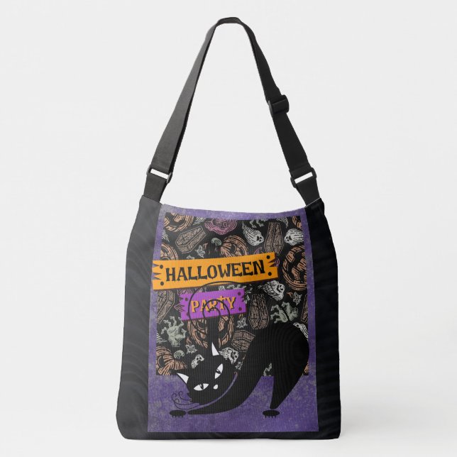 Halloween and Black Cat Tote bag (Front)