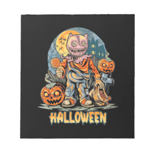 Halloween And Cat Notepad
