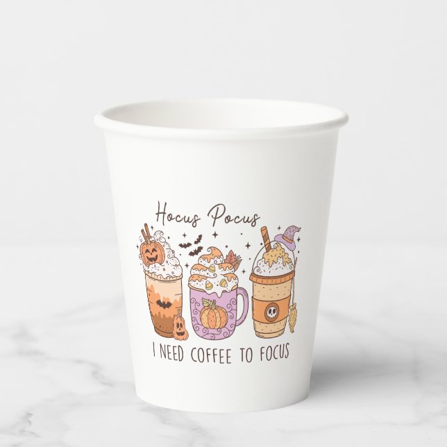 Halloween and Coffee Paper Cups (Front)