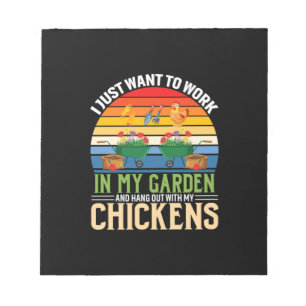 Halloween And Hangout With My Chickens Birthday Notepad