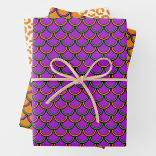 Halloween Animal Pattern  Wrapping Paper Sheet