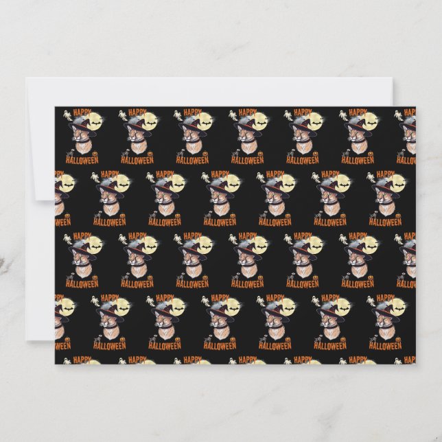 halloween animals thank you card (Front)