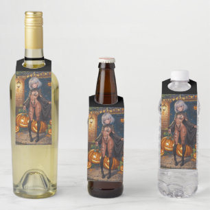 Halloween Anime Girl Trick or Treat Body Paint Bottle Tag