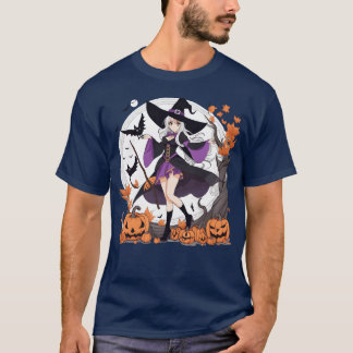 Halloween Anime Girl vintage T-Shirt