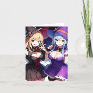 Halloween Anime P Holiday Card